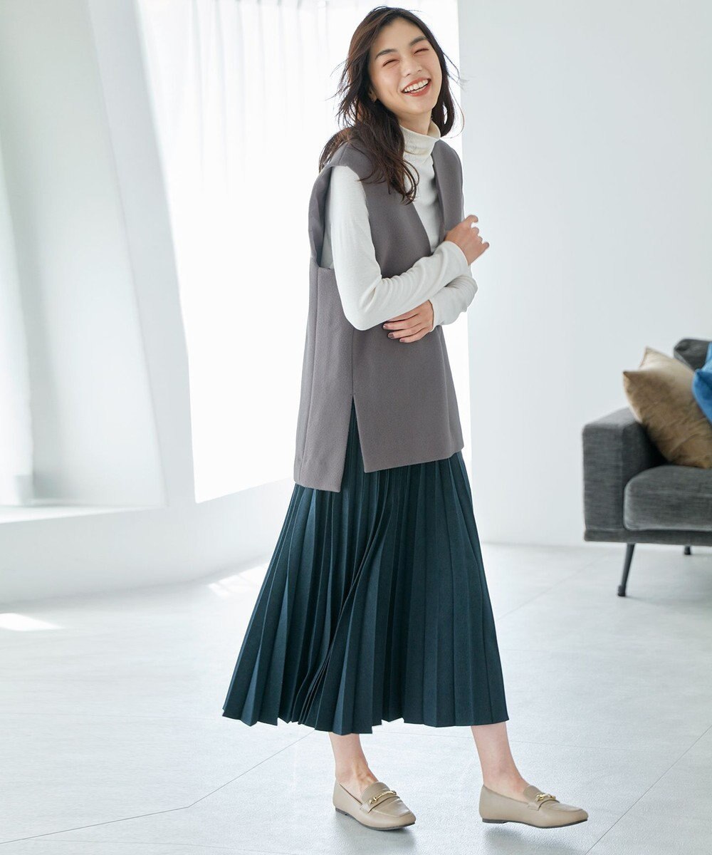 ANY 【洗濯機可】ソフトタッチリブタートルネック 