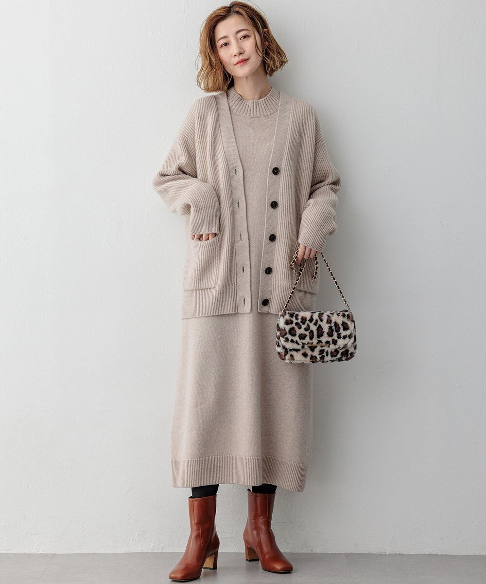 23区 【洗える】カシミヤブレンド ニット カーディガン 