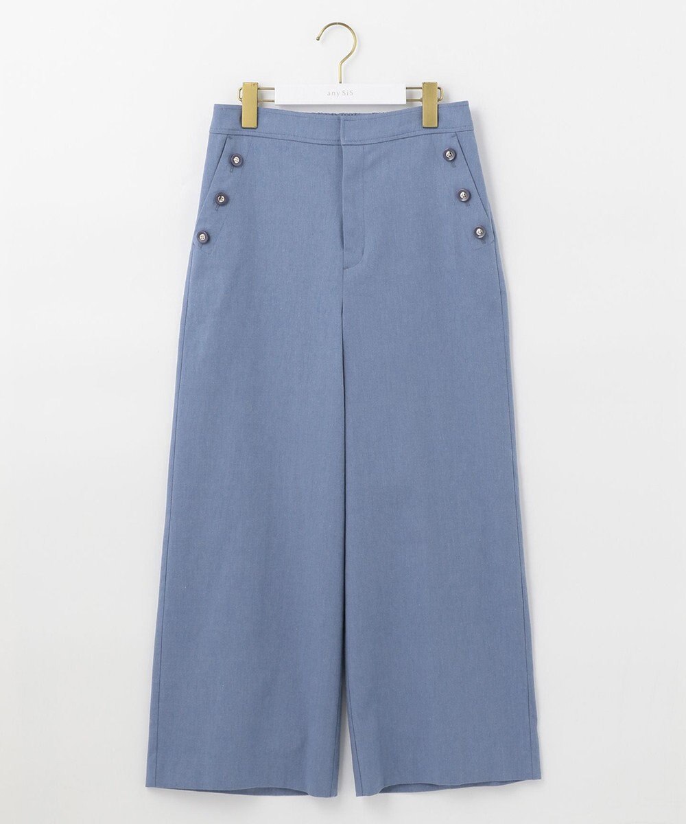 ANY SIS 【洗える】シャンブレーマリン パンツ 
