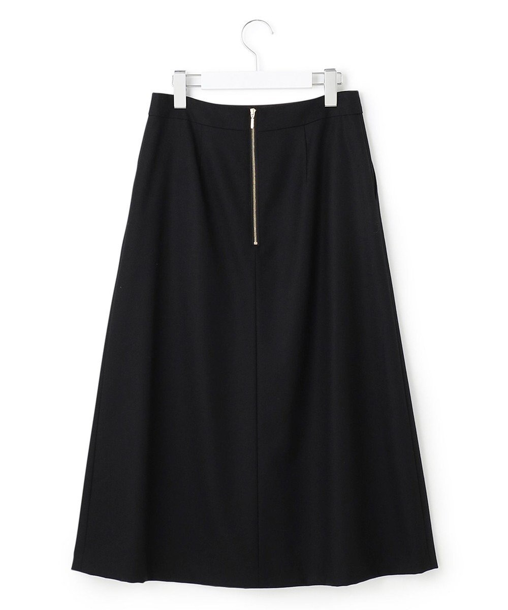 23区 ウールミルドストレッチフロントタック Aラインスカート 