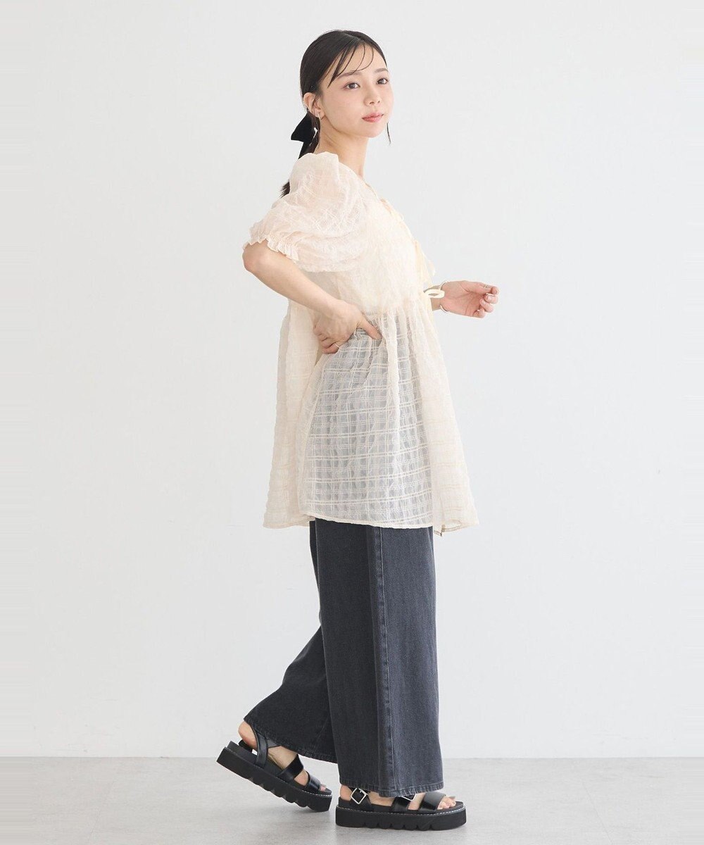 earth music&ecology シアーパフチュニック 