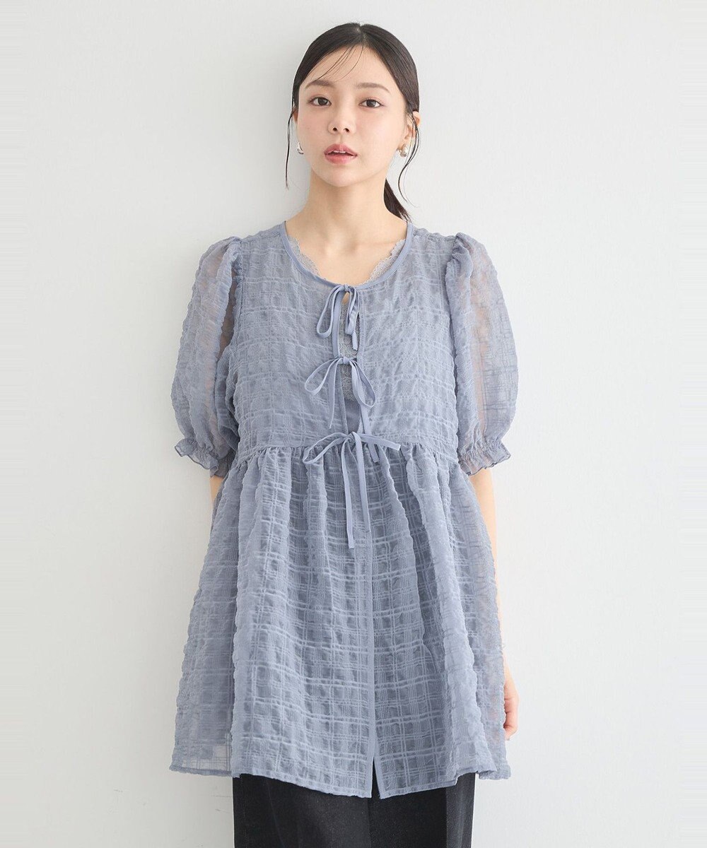 earth music&ecology シアーパフチュニック 