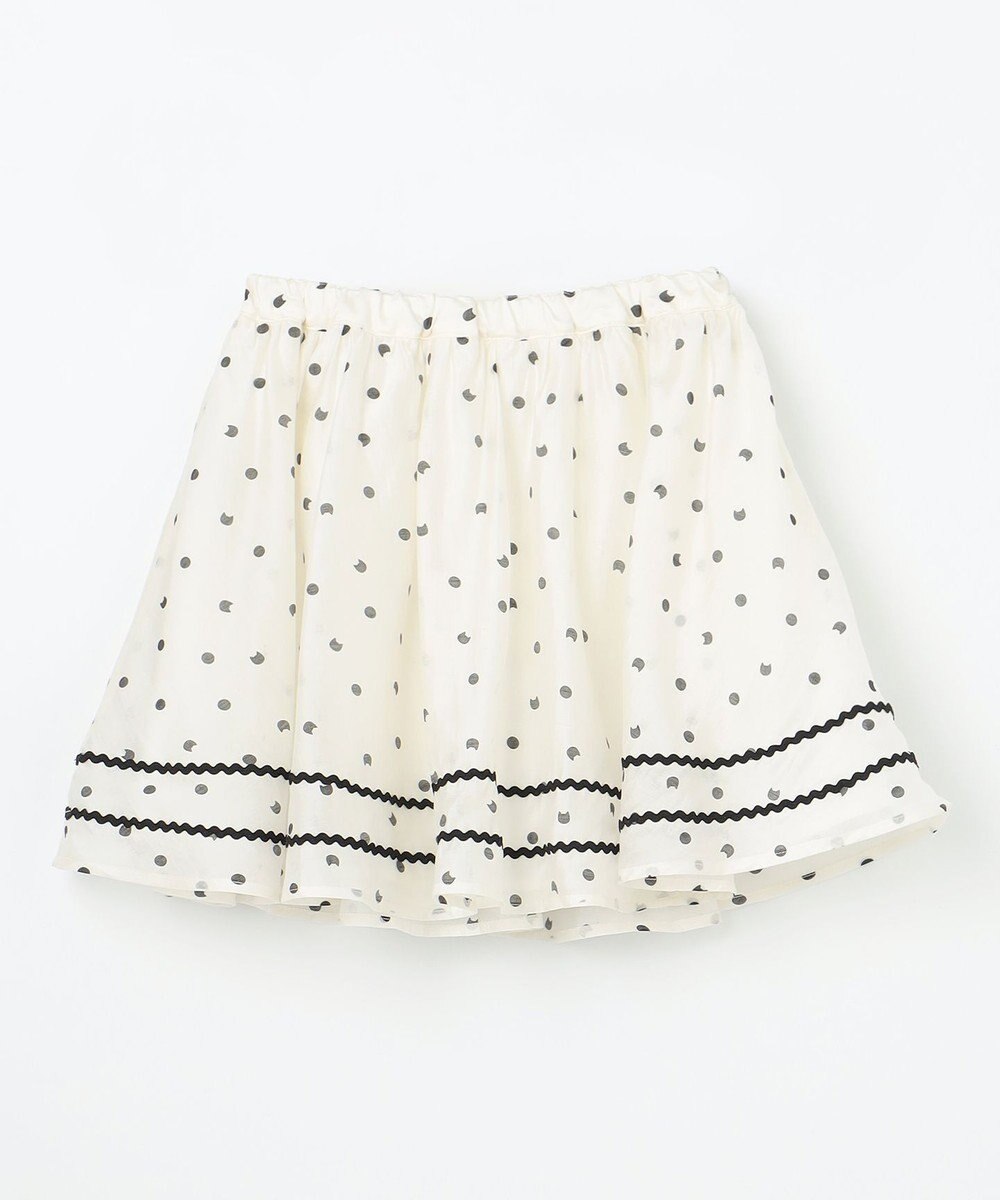 ANY KIDS ネコ×ドット スカート 