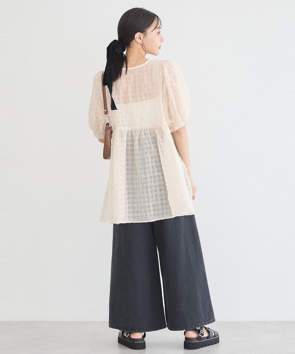 earth music&ecology シアーパフチュニック 