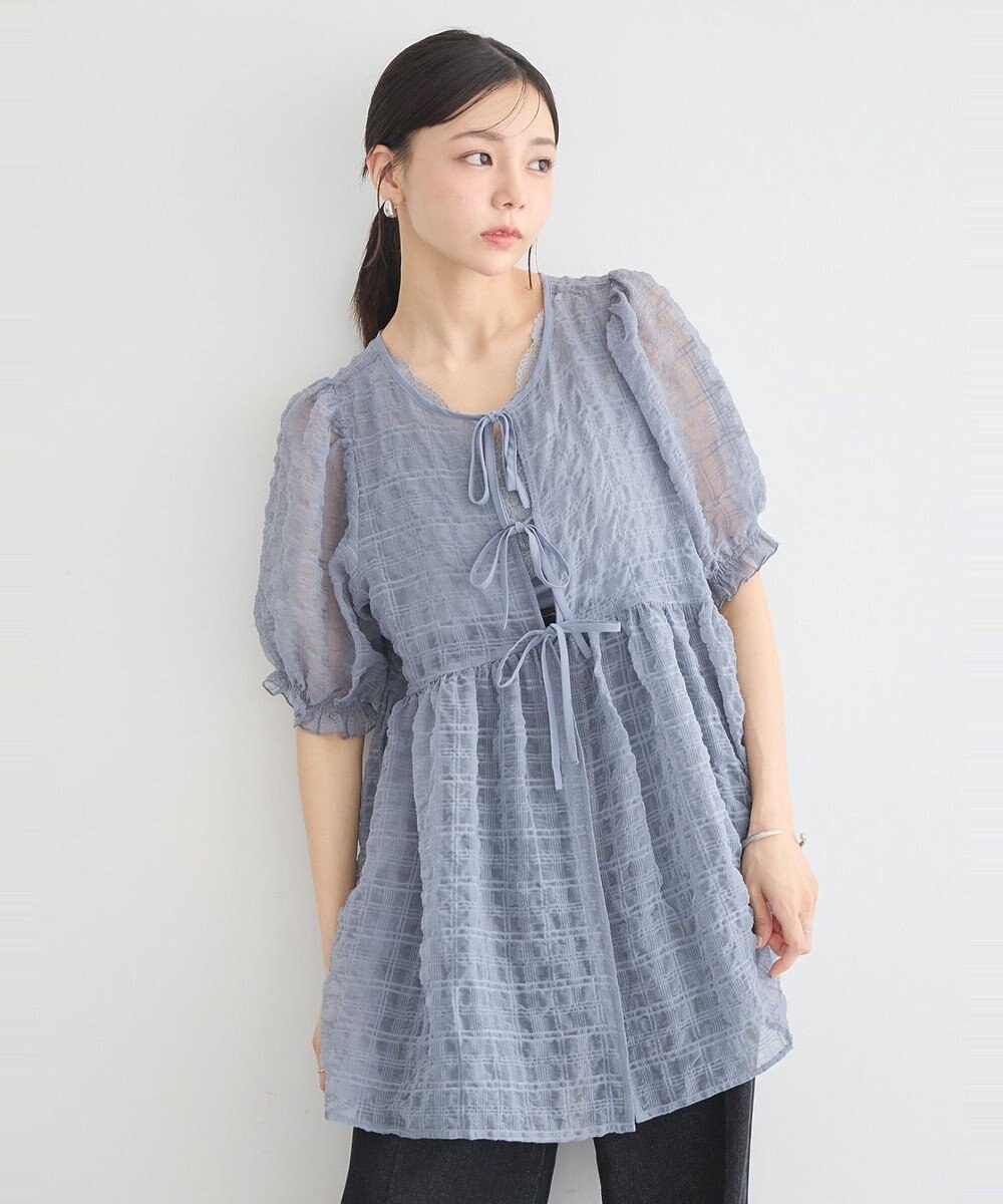 earth music&ecology シアーパフチュニック 