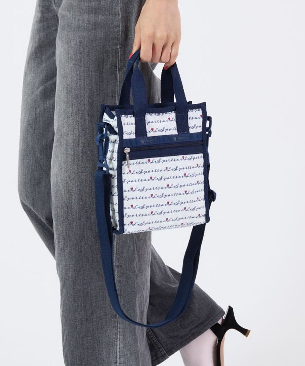 LeSportsac MINI N/S TOTE/マリンロゴボーダー 
