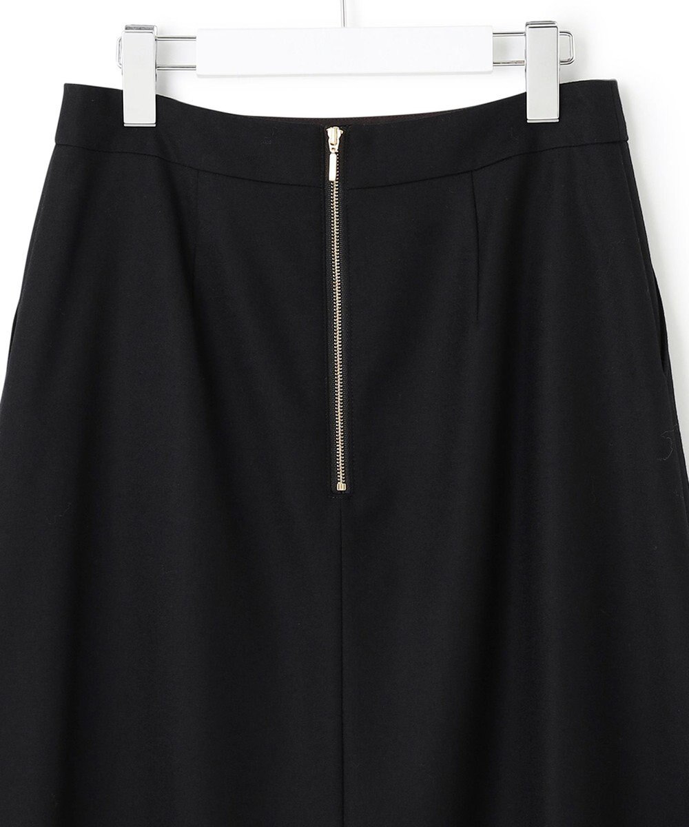 23区 ウールミルドストレッチフロントタック Aラインスカート 