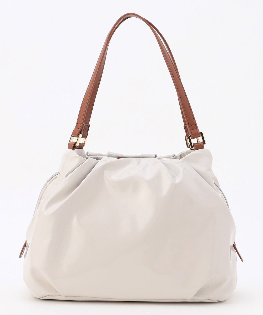 LA BAGAGERIE ソフトエナメル2WAYハンドバッグ Mサイズ 