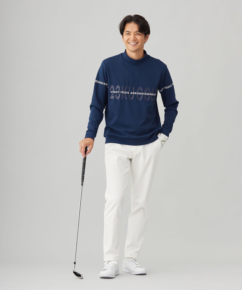 23区GOLF 【MEN】ストレッチモックネックシャツ 