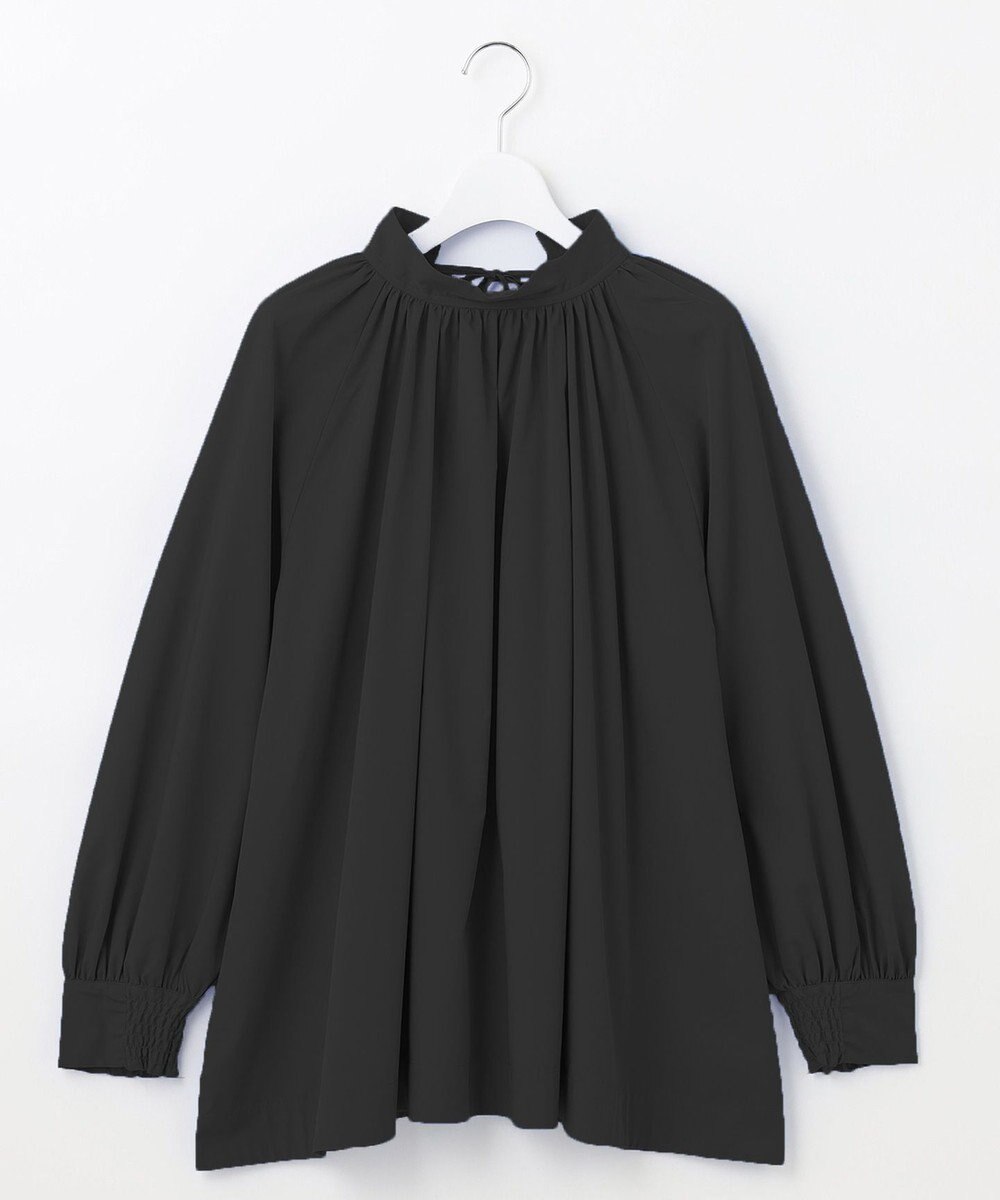 UNFILO イージーケア ギャザーブラウス 