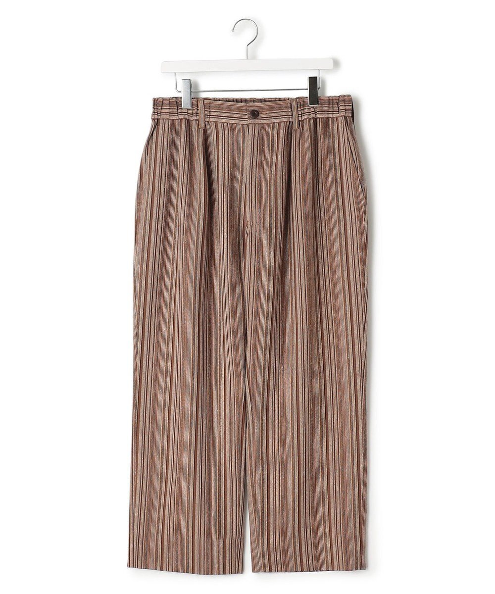 J.PRESS YORK STREET 【UNISEX】コットンリネンイージーストライプ パンツ 