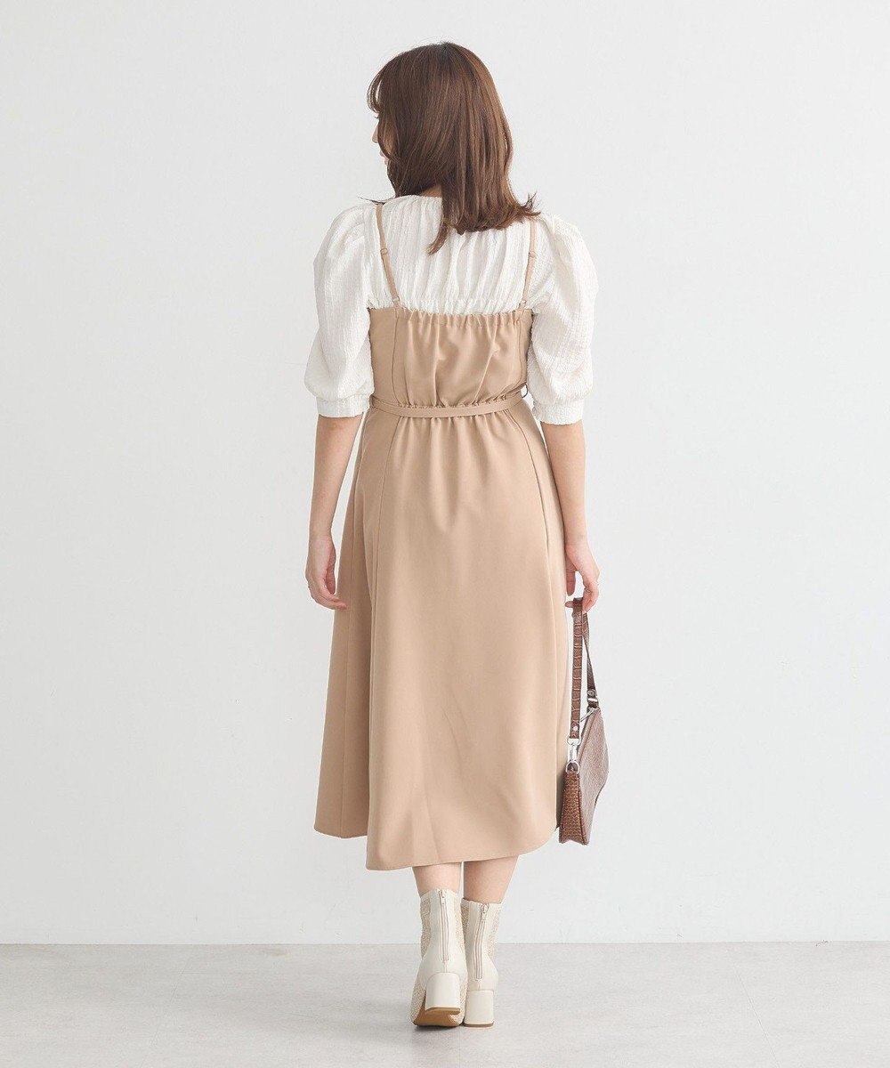 earth music&ecology トレンチ風キャミワンピース 