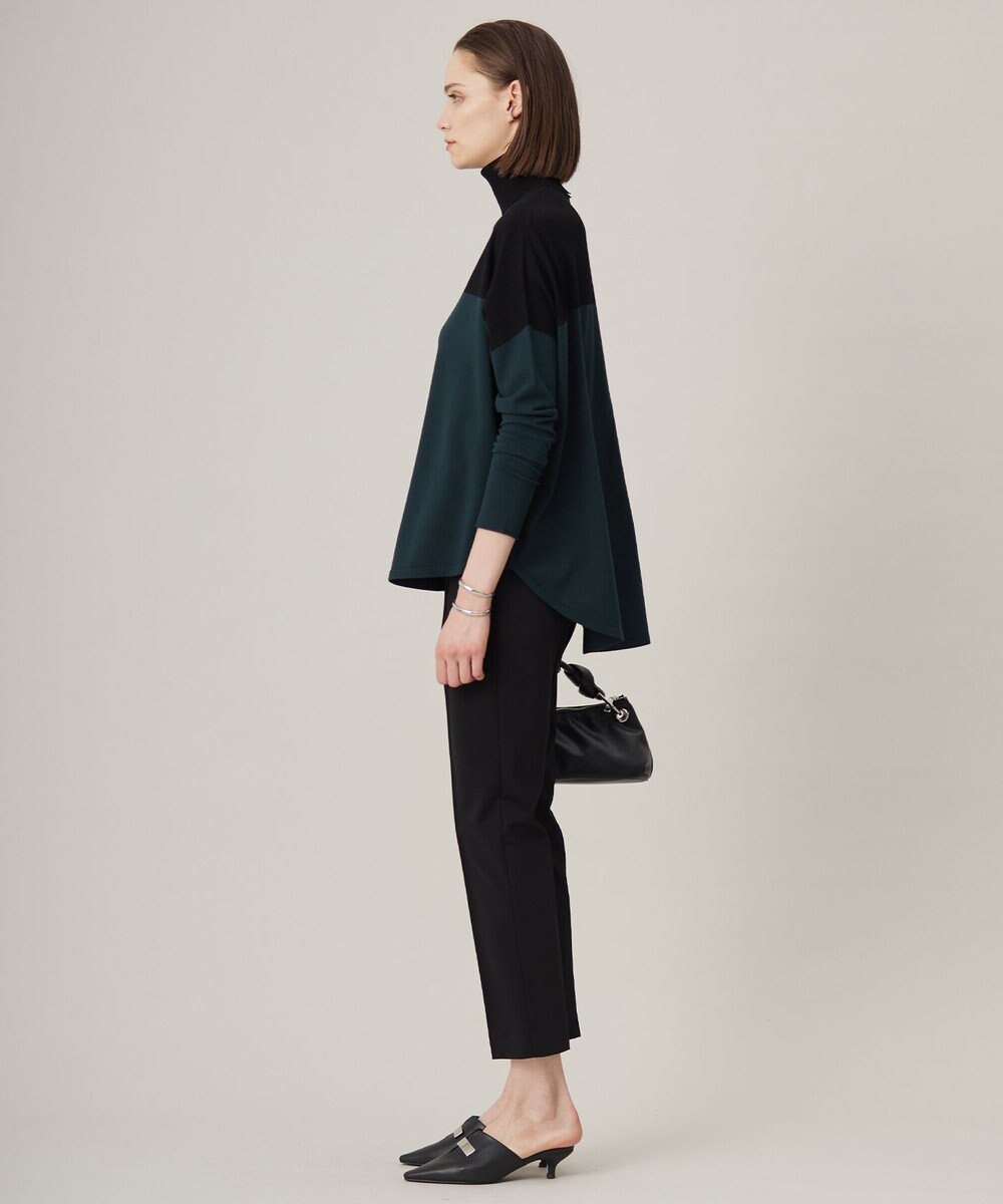 ICB L 【洗える】 ヴィスコースワイド タートルネックプルオーバー 