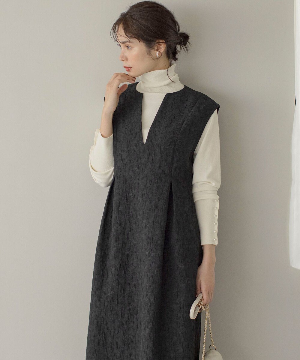 組曲 【WEB限定色あり】ELENA タートルネック ニット 