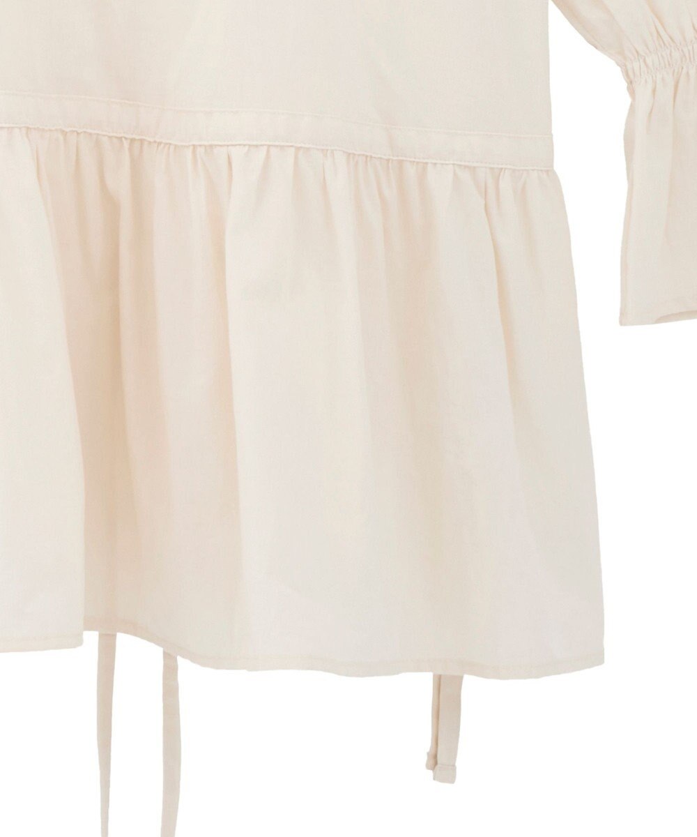 earth music&ecology 【綿100％】サイドリボンラッフルミニワンピース 