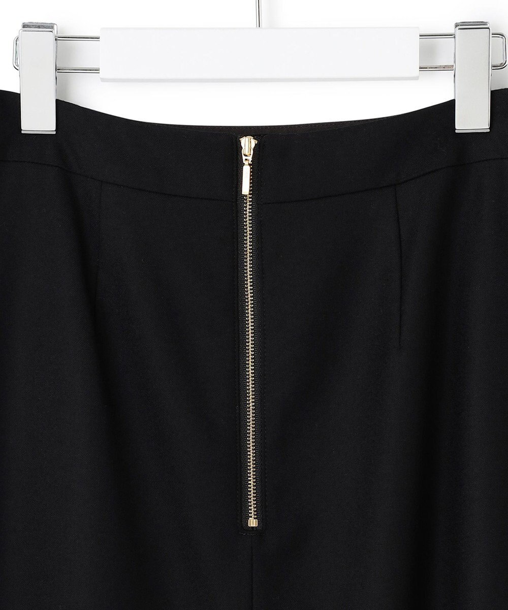 23区 ウールミルドストレッチフロントタック Aラインスカート 