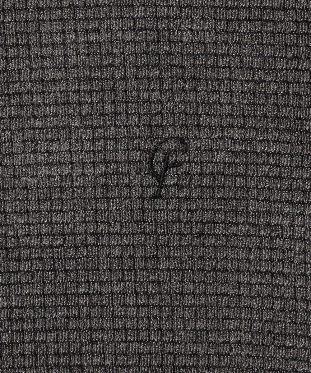 23区GOLF 【23Fondation/MEN】【吸湿発熱】ワッフルジャガード ハーフジップ 