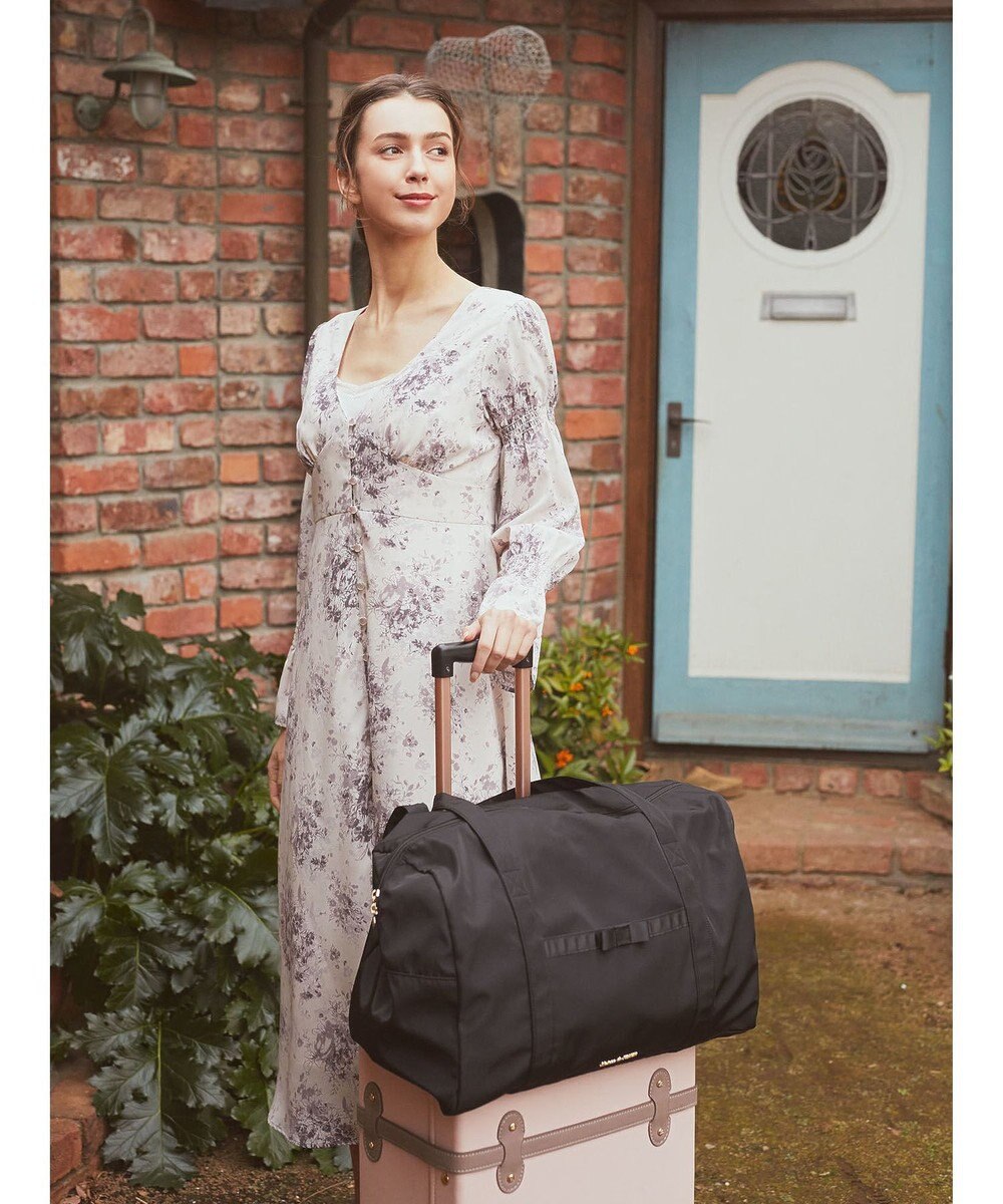 Maison de FLEUR 撥水加工ボストンキャリーオンバッグ 