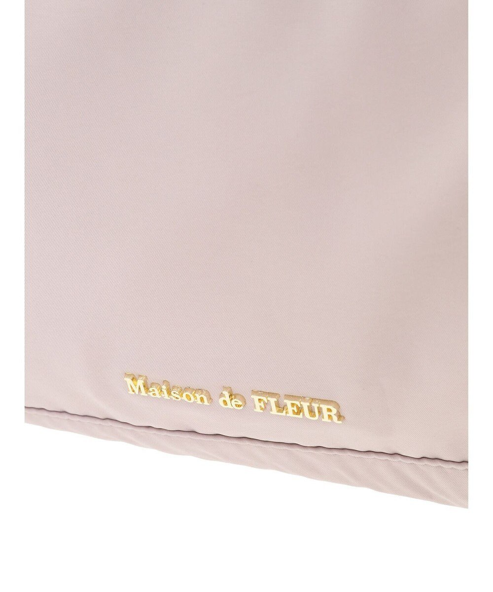 Maison de FLEUR 撥水加工ボストンキャリーオンバッグ 