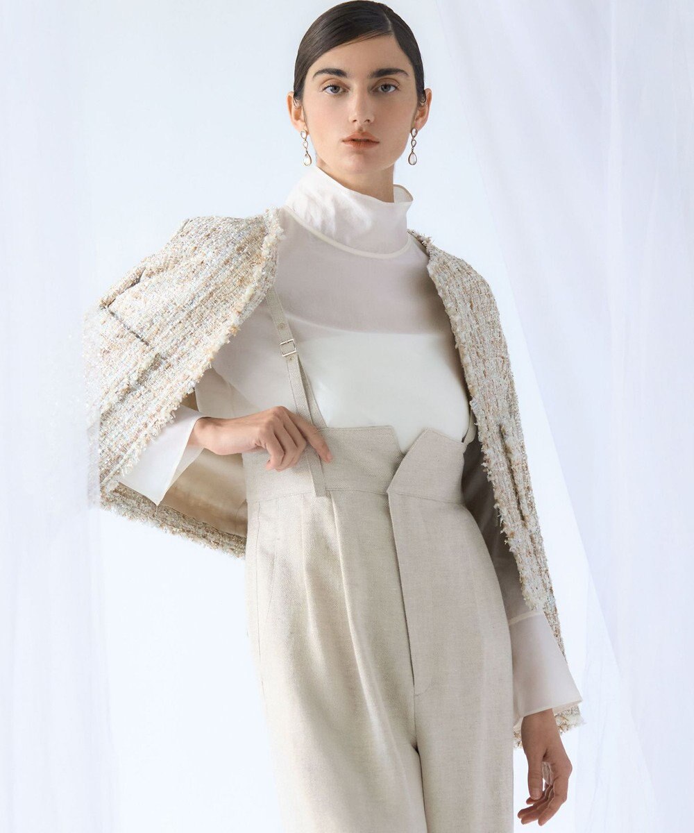 23区 【GOLD LABEL】オーガンジー タートルネック ブラウス 