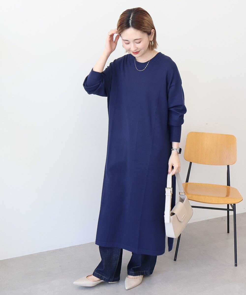 AMERICAN HOLIC バイパチボックスニットワンピース 