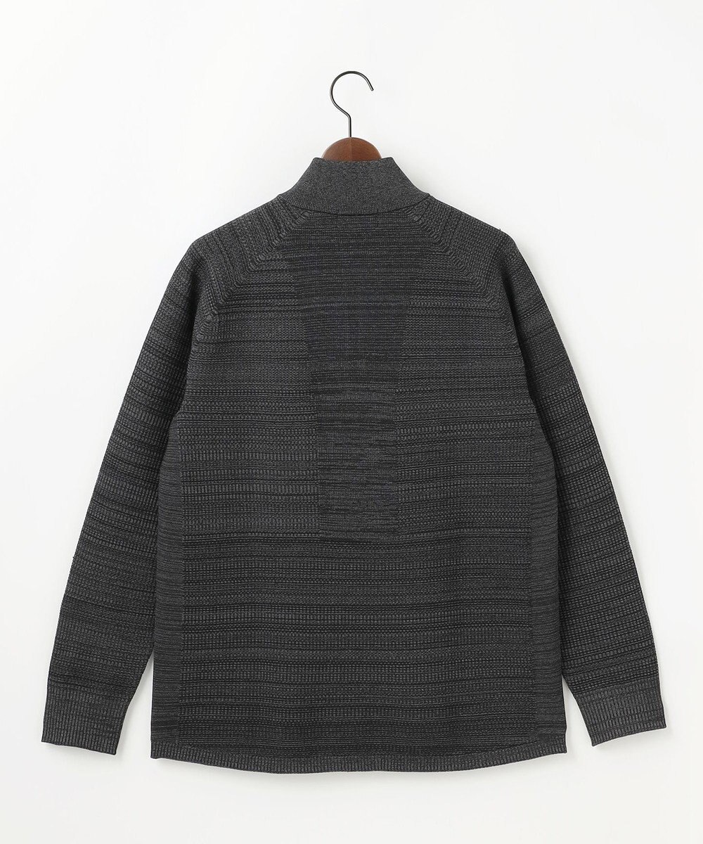 JOSEPH ABBOUD MOUNTAIN 【軽さ/ストレッチ】ホールガーメント3Dニット トスタンドZIPプルオーバー 