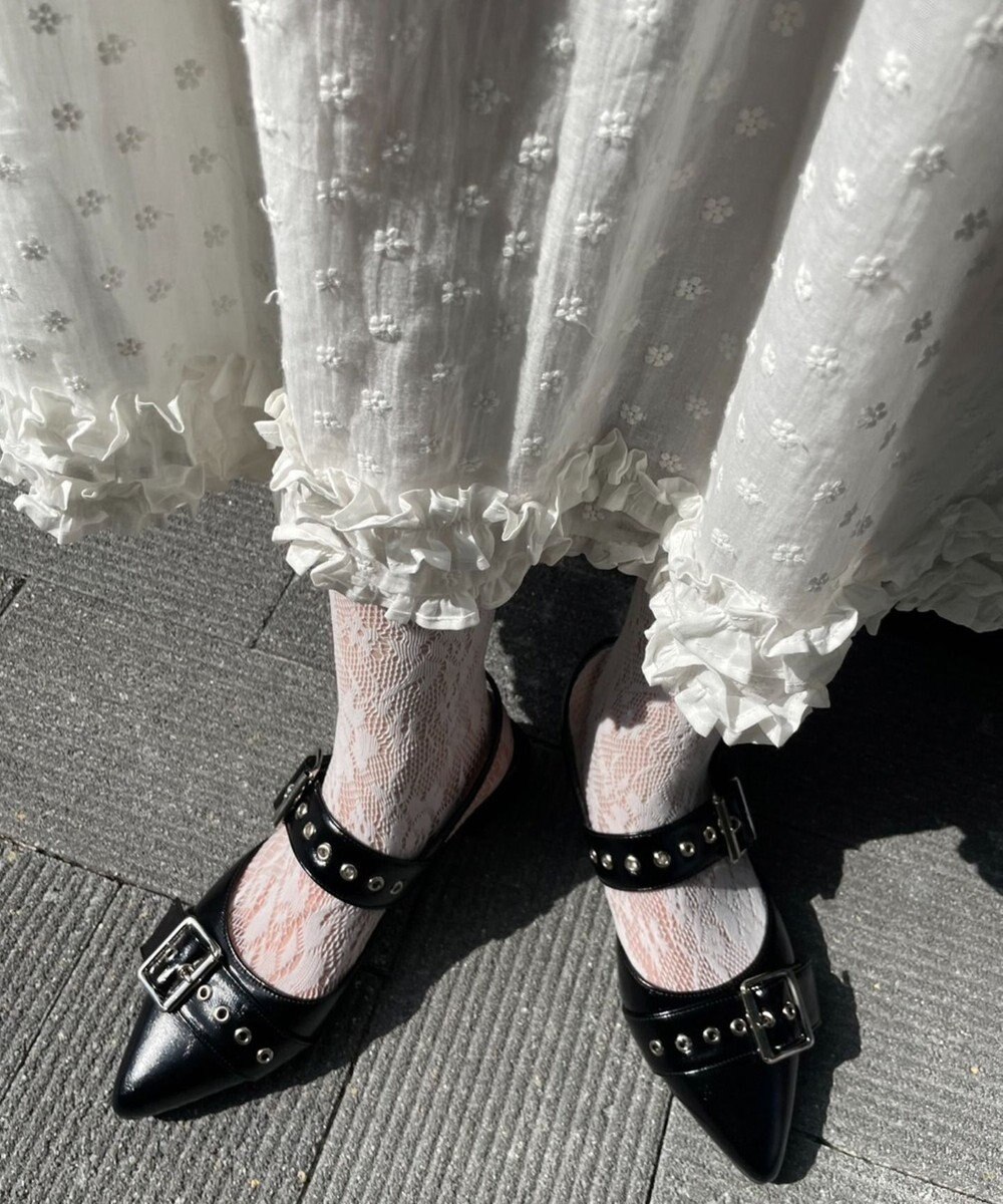 WEGO ハトメベルトポインテッドシューズ 