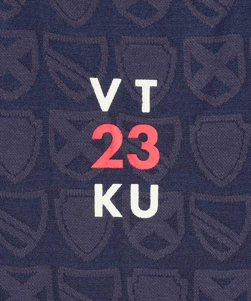 23区GOLF 【WOMEN】ハーフジッププルオーバー 着回しやすく長く愛用できる 総柄ながらもシック 