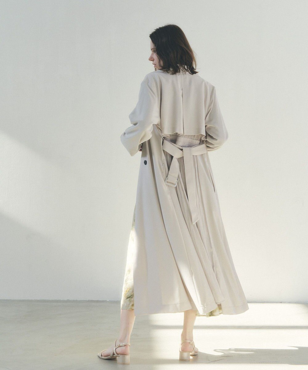 YECCA VECCA 【UVカット/花粉ガード】素材MIXトレンチコート 