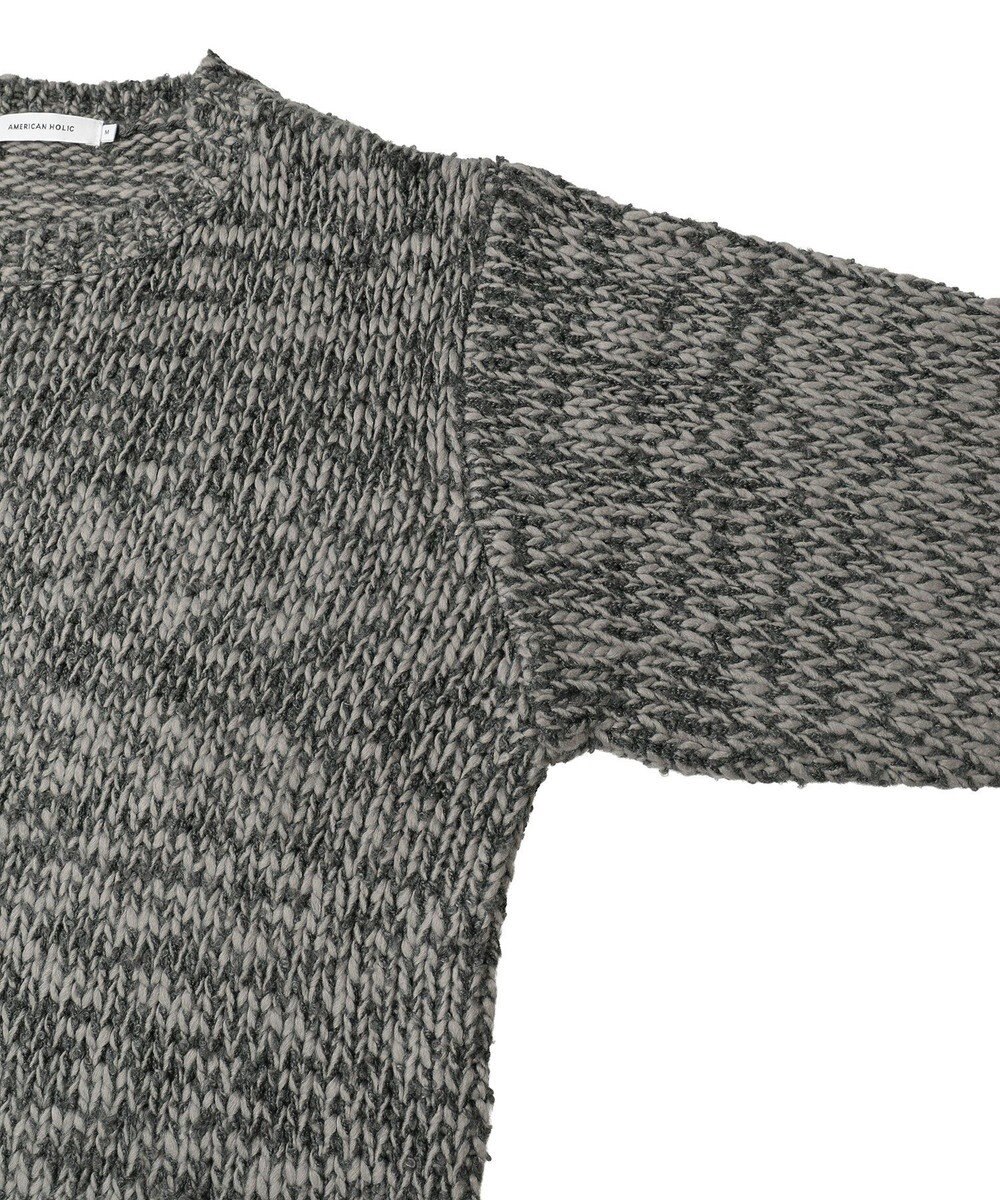 AMERICAN HOLIC メランジルーズニットプルオーバー 