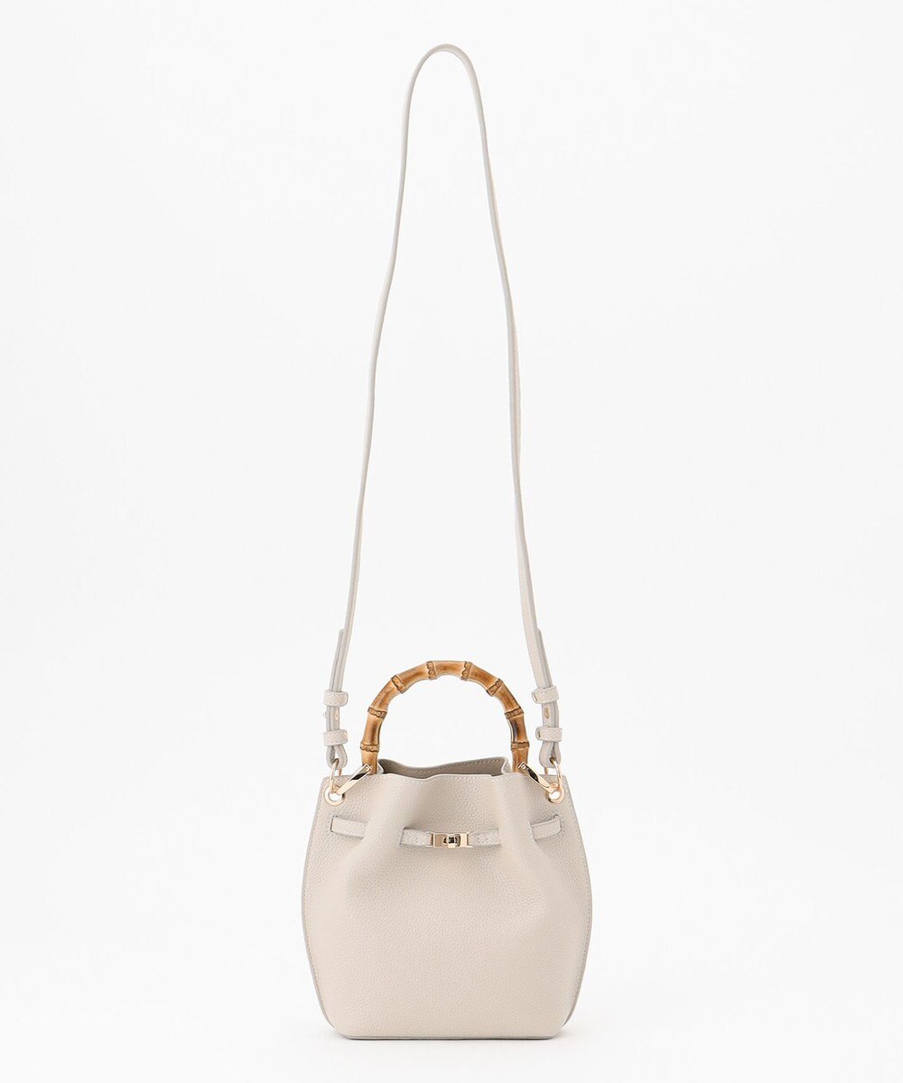 23区 バンブーハンドルミニショルダーバッグ 