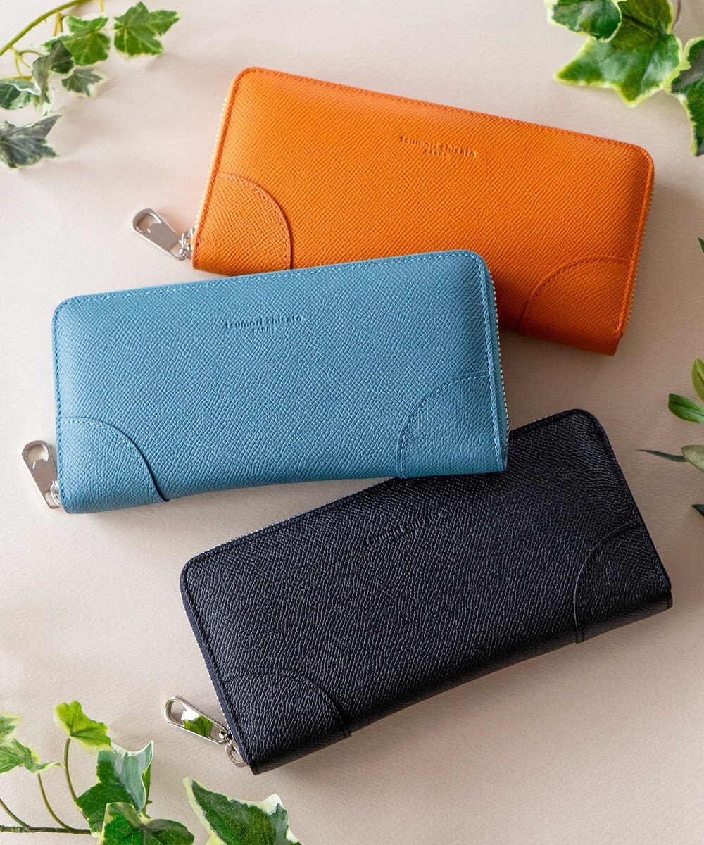 tsumori chisato CARRY ラックスtcネーム ラウンドファスナー長財布 