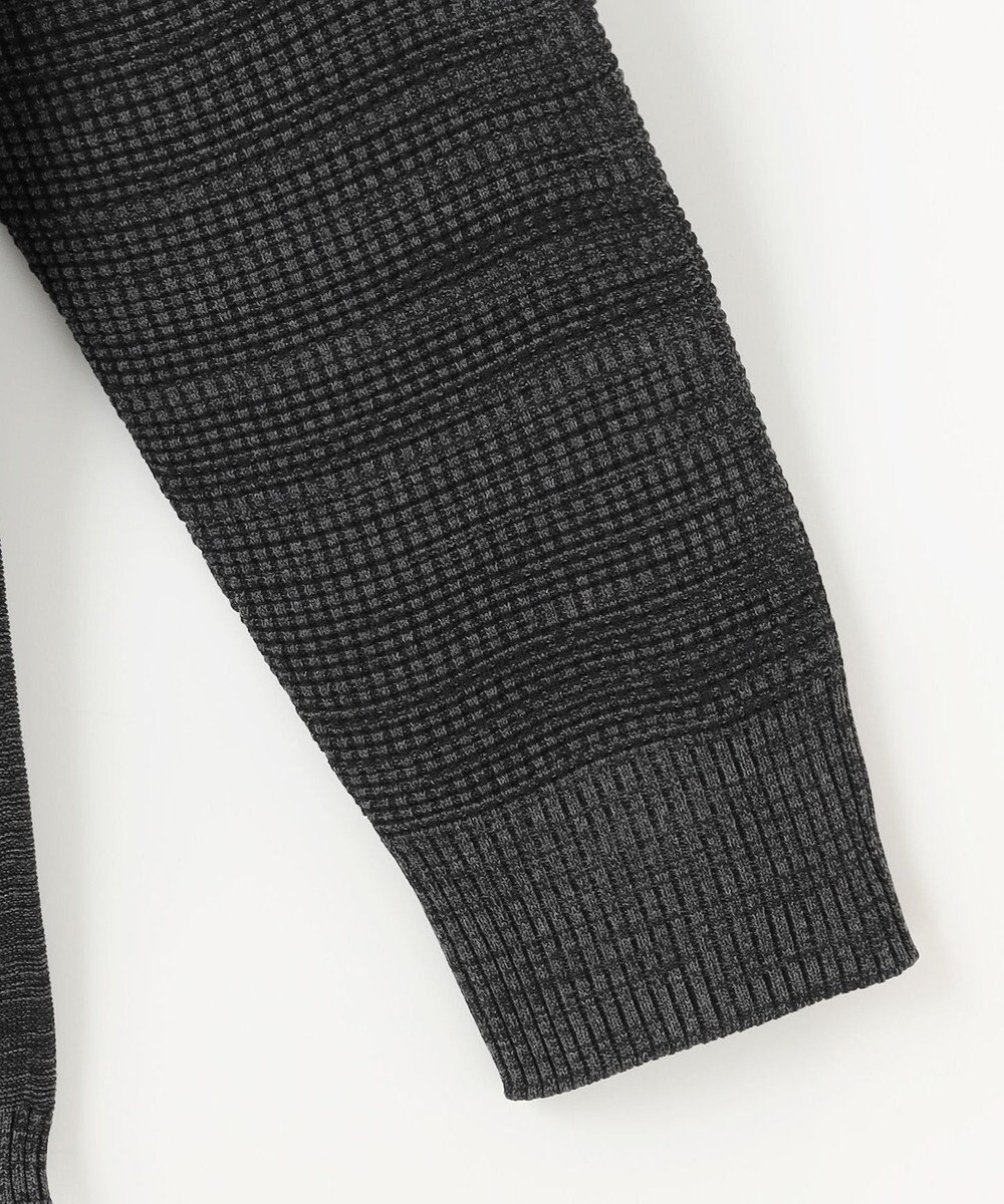 JOSEPH ABBOUD MOUNTAIN 【軽さ/ストレッチ】ホールガーメント3Dニット トスタンドZIPプルオーバー 