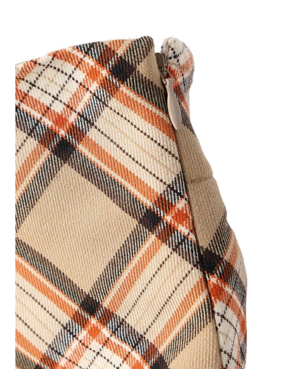 earth music&ecology チェック柄ナロースカート 