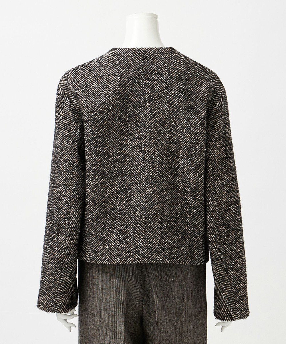 23区 L 【GOLD LABEL】MASTERLOOMヘリンボーンツイード ジャケット 