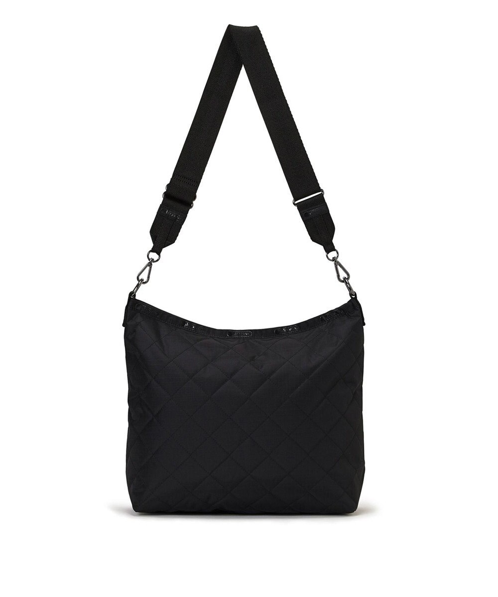 LeSportsac CHAIN MED ZIP SHOULDER/オニキスチェーンキルト 