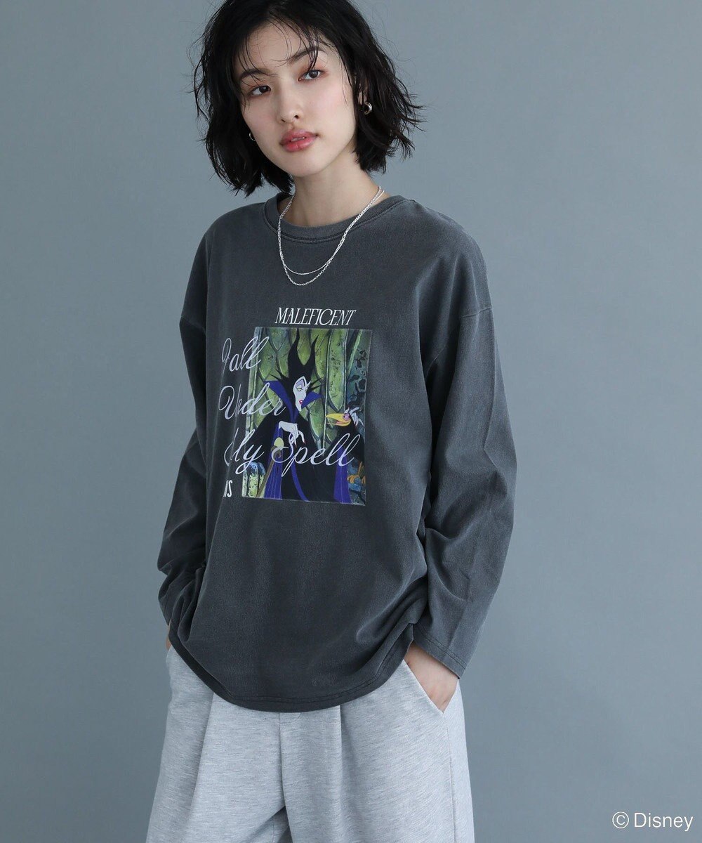 Green Parks VILLAINS/ピグメントプリント長袖Tシャツ 