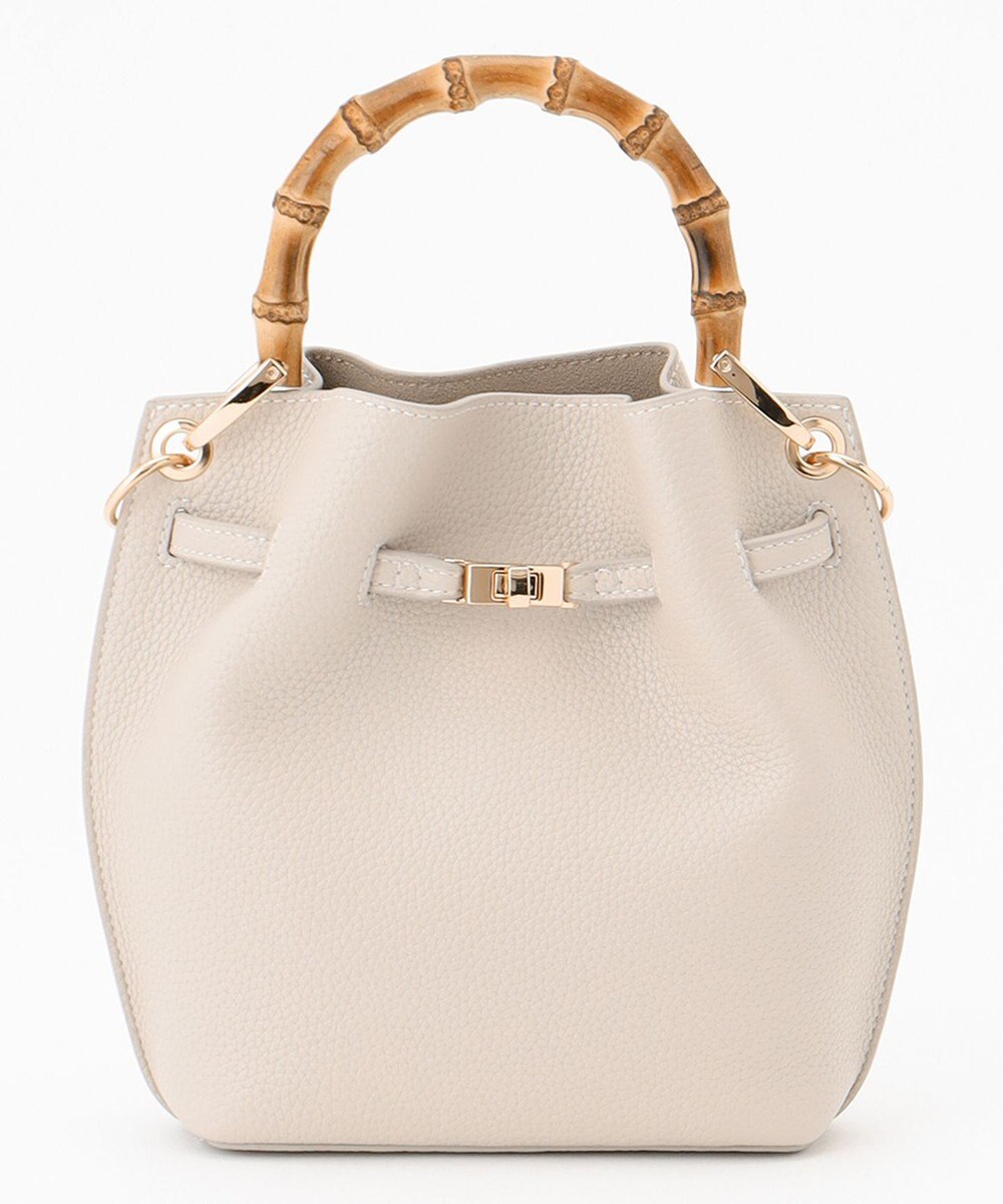 23区 バンブーハンドルミニショルダーバッグ 