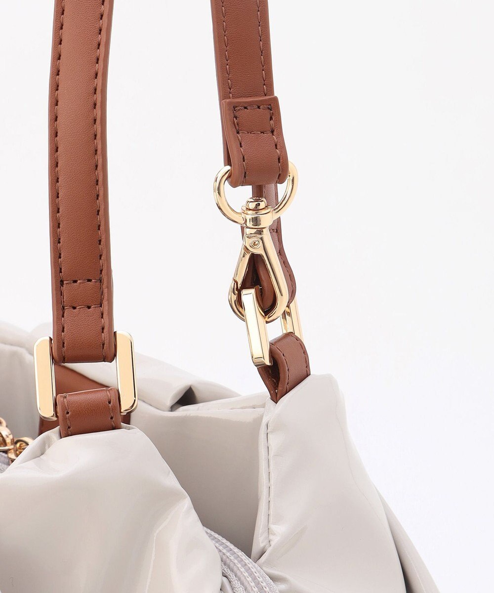 LA BAGAGERIE ソフトエナメル2WAYハンドバッグ Mサイズ 