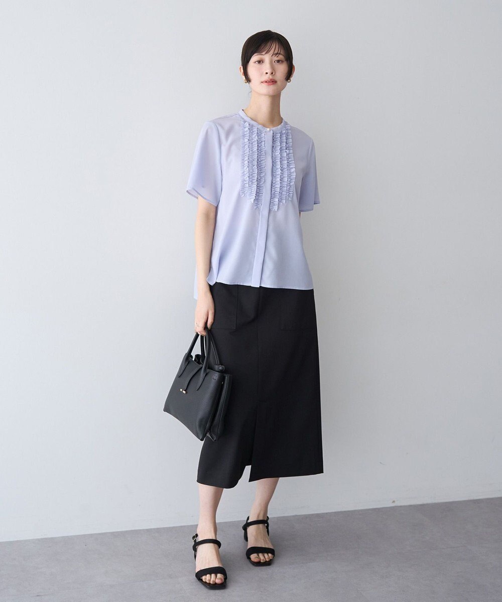 YECCA VECCA フリルデザインブラウス 