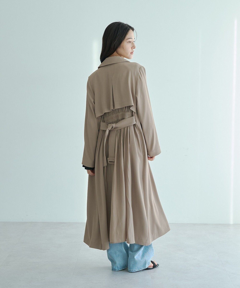 YECCA VECCA 【UVカット/花粉ガード】素材MIXトレンチコート 