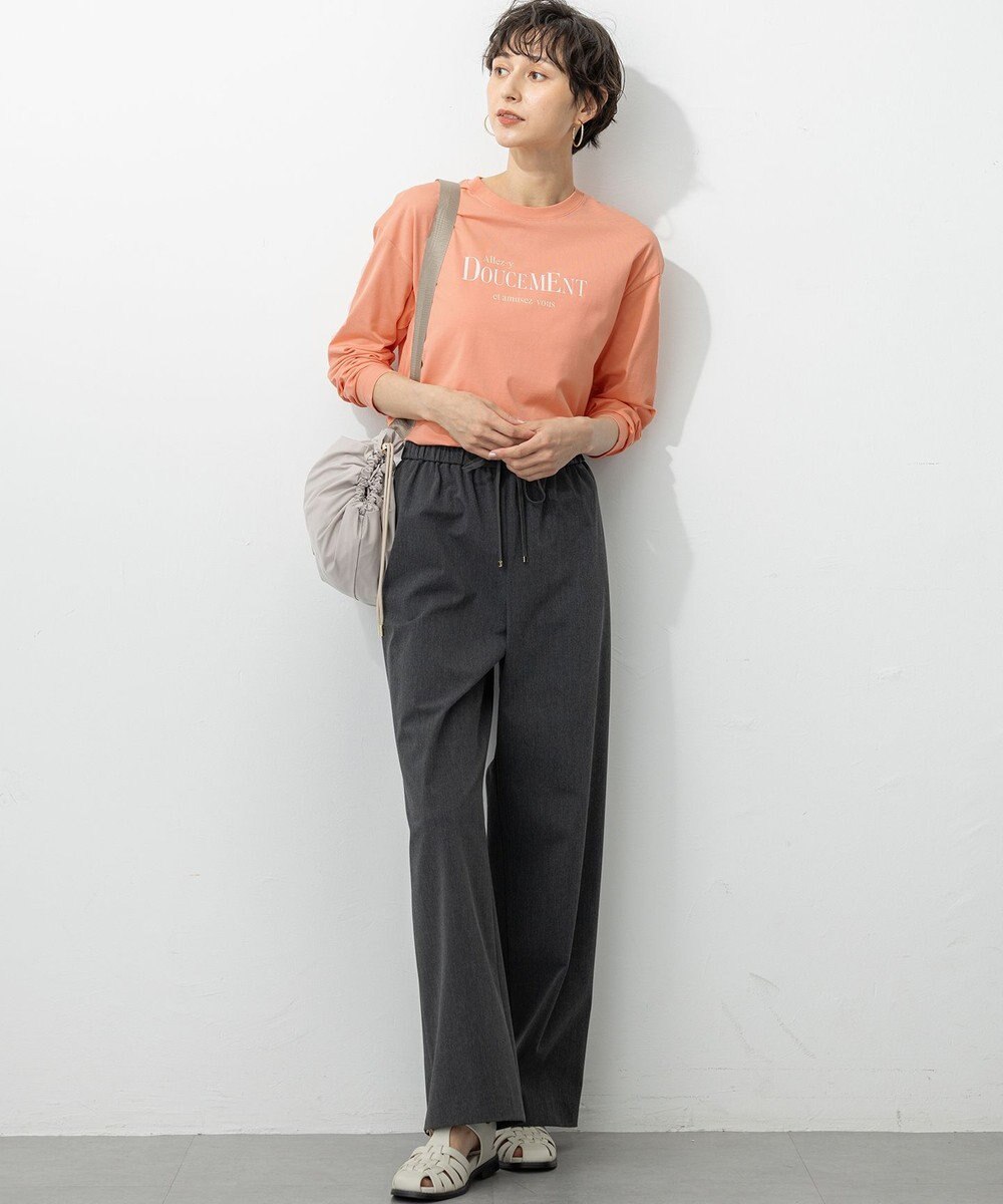 23区 【洗える】ロゴプリント コットン Tシャツ 