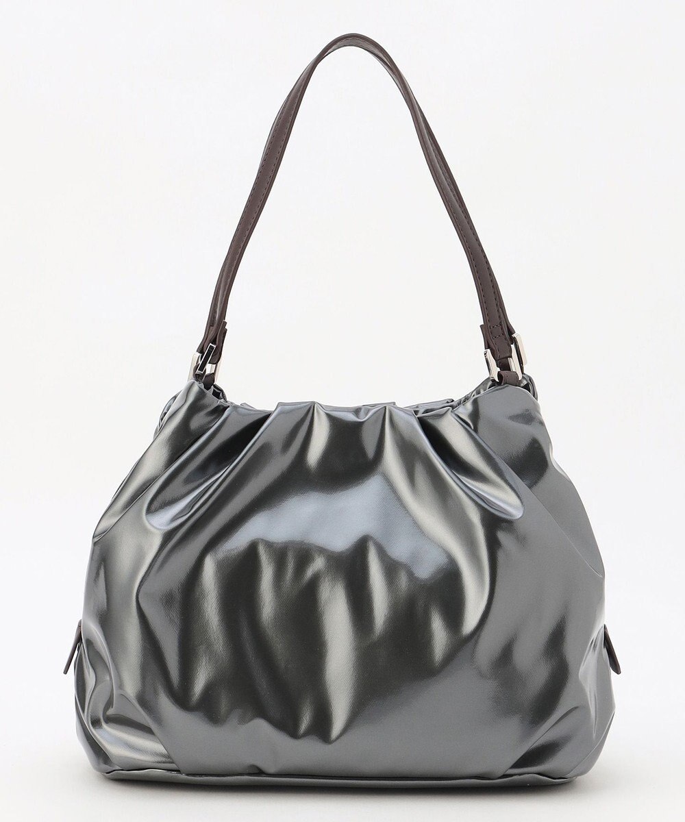 LA BAGAGERIE ソフトエナメル2WAYハンドバッグ Mサイズ 