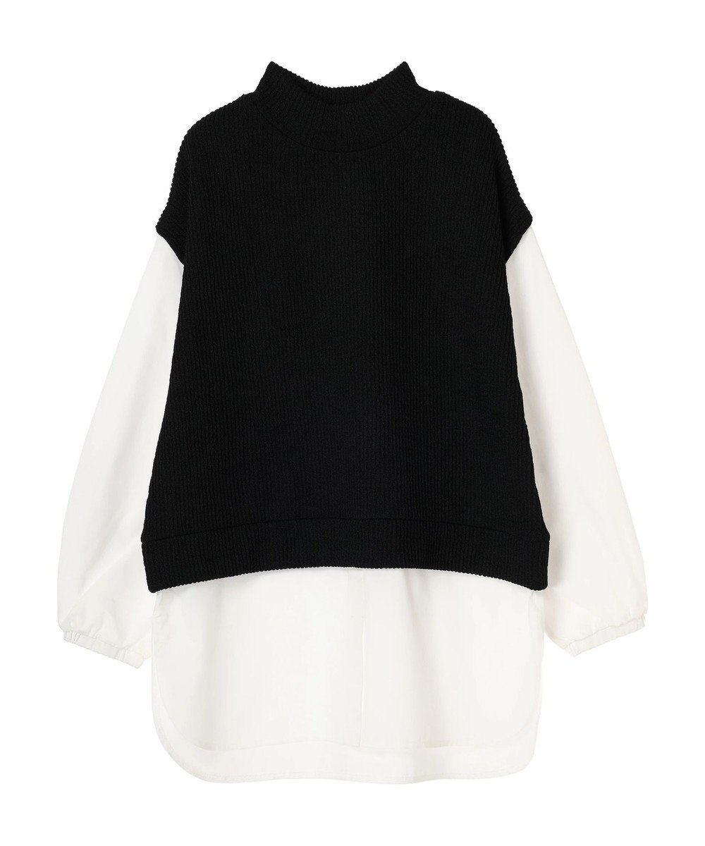 Green Parks ニットソードッキングチュニック 