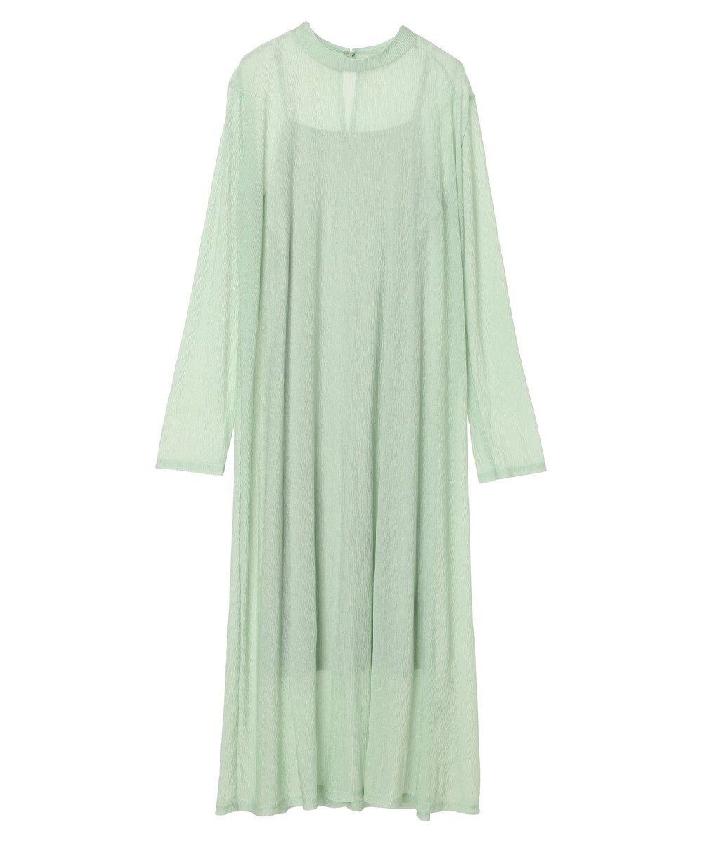 earth music&ecology ＳＥＴ２点シアーワンピース＋ペチワンピース 