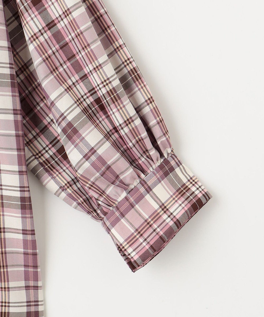 ANY SIS S 【洗える】ソフトチェック ブラウス 