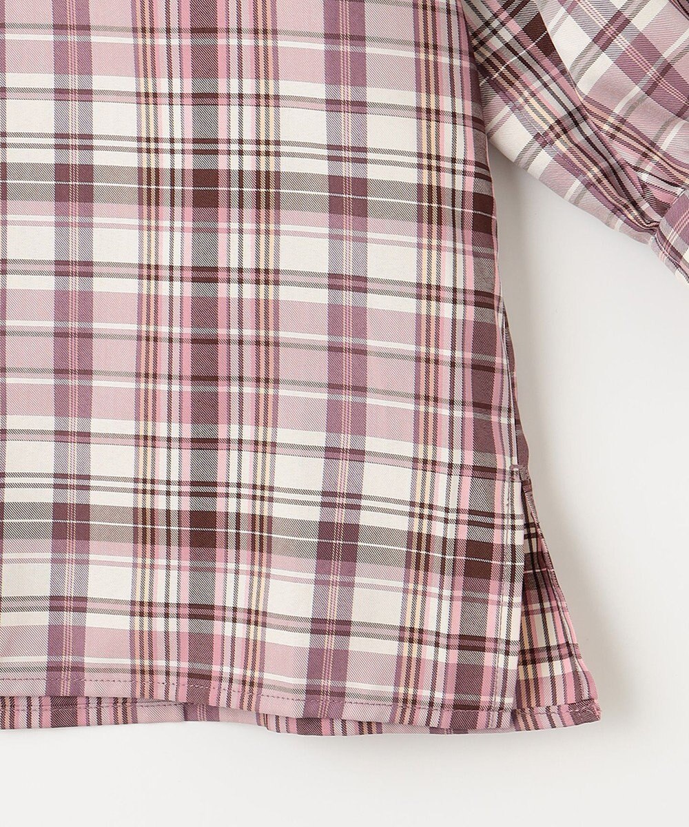 ANY SIS S 【洗える】ソフトチェック ブラウス 