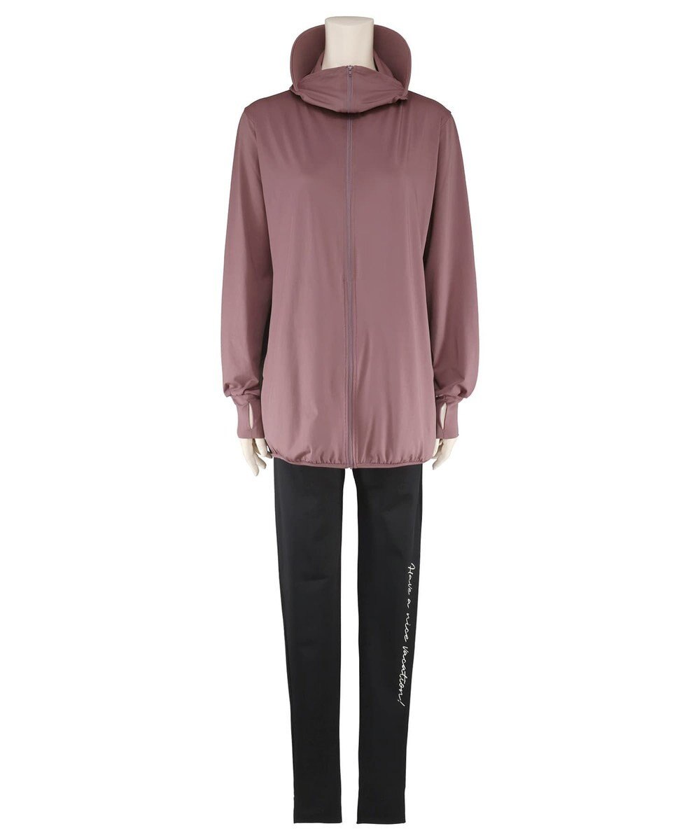 San-ai Resort（三愛水着楽園） 【UPF50＋】　WEB限定　つば付きラッシュ・レギンスセット　M・L　　【San-ai Resort（サンアイリゾート）】 