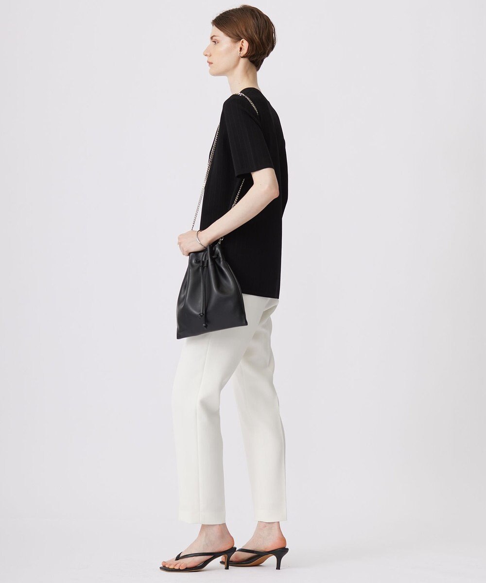 ICB 【洗える】 ストライプパターン ニットトップス 