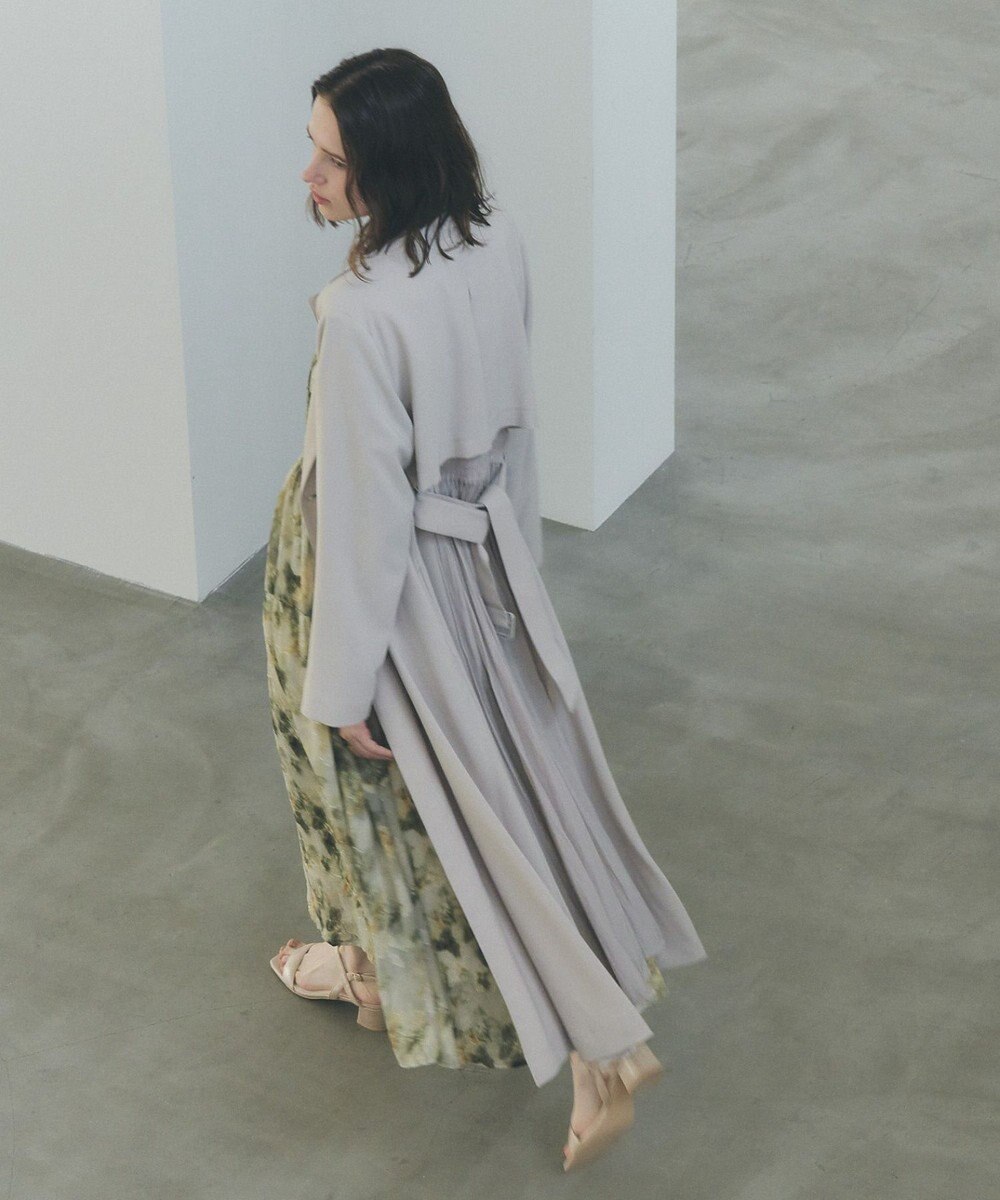 YECCA VECCA 【UVカット/花粉ガード】素材MIXトレンチコート 